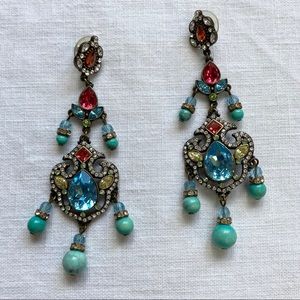 Nordstrom Colored Stone Chandelier Earrings